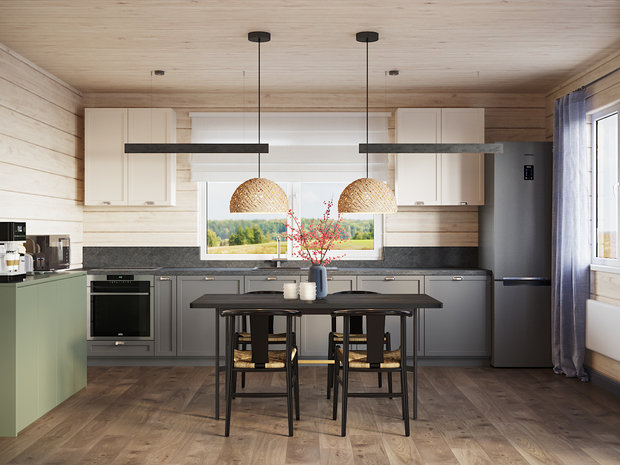 Фото из портфолио Утро в сосновом лесу | Коттеджный поселок Заповедник – фотографии дизайна интерьеров на INMYROOM