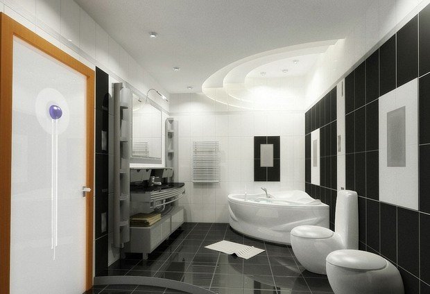 Фотография: Ванная в стиле Современный, Хай-тек, Мебель и свет, Советы, Ремонт на практике – фото на INMYROOM