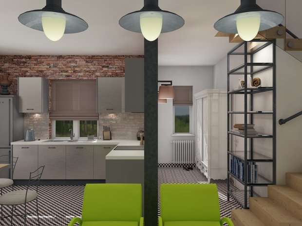 Фотография: Гостиная в стиле Лофт – фото на INMYROOM