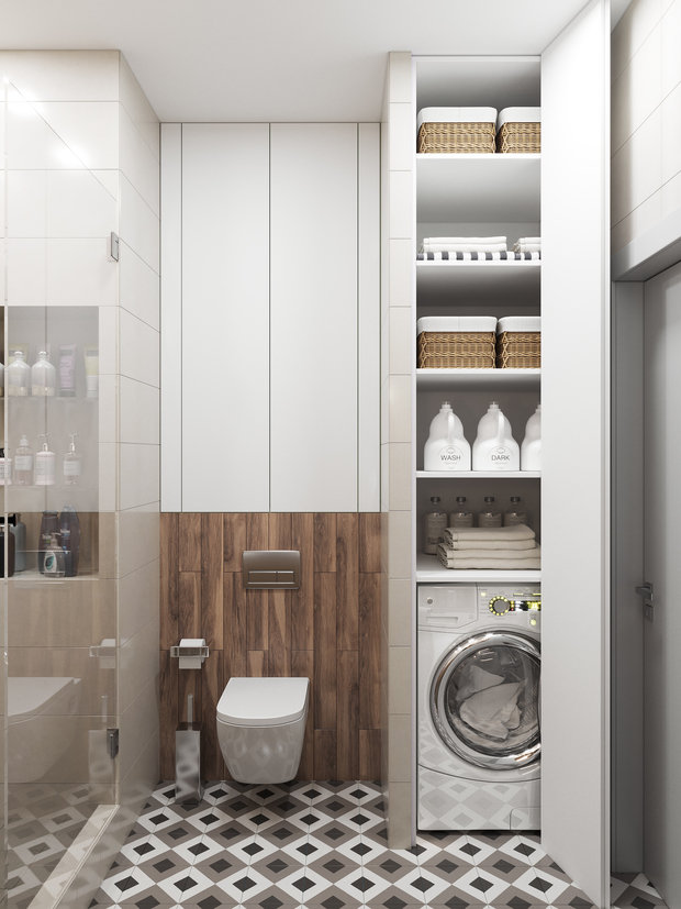 Фото из портфолио Санузел из проекта "Natural and modern" – фотографии дизайна интерьеров на INMYROOM