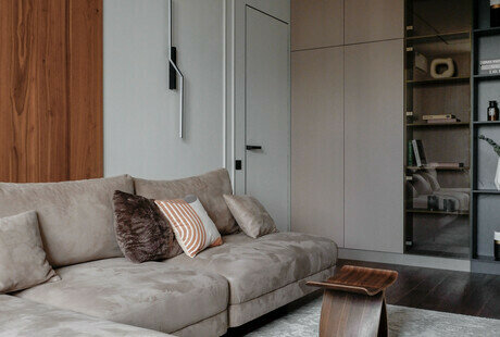 Квартира в темных тонах