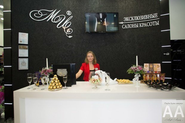 Фото из портфолио Сеть салонов красоты Модная Цирюльня – фотографии дизайна интерьеров на INMYROOM