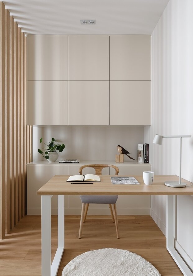 Фотография: Кабинет в стиле Современный, Скандинавский, Квартира, Проект недели, Санкт-Петербург, Эко, 4 и больше, Более 90 метров, Анастасия Рамазанова – фото на INMYROOM