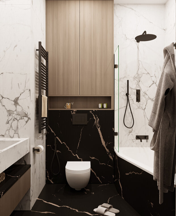 Фото из портфолио Проект квартиры в минимализме – фотографии дизайна интерьеров на INMYROOM