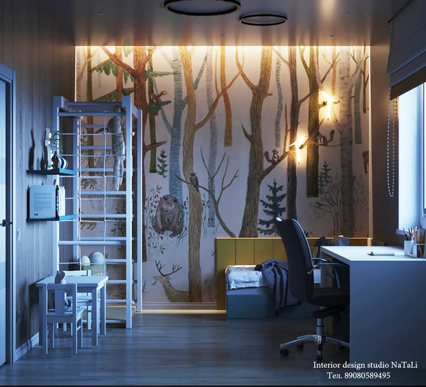 Фото из портфолио Дизайн интерьера детской – фотографии дизайна интерьеров на INMYROOM