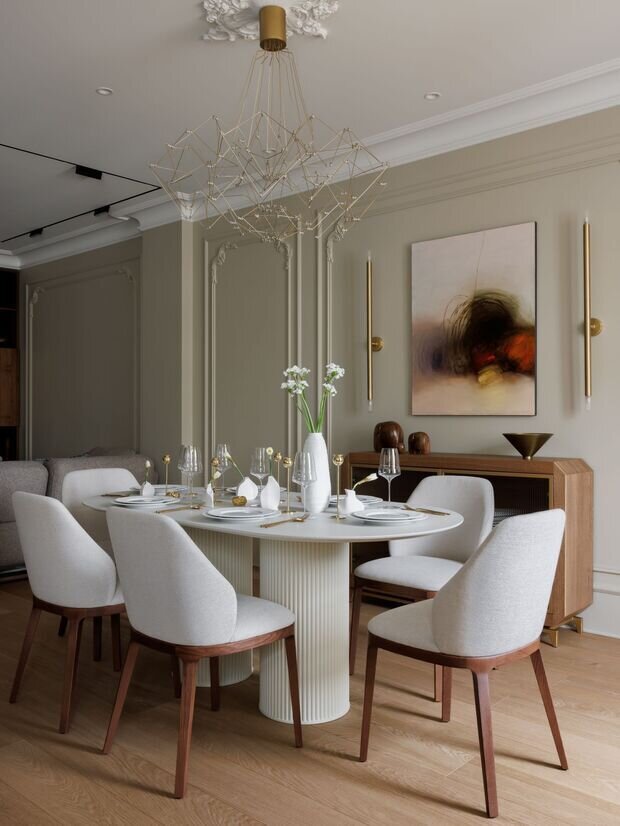 Фотография: Кухня и столовая в стиле Классический, Современный, Квартира, Проект дня, Санкт-Петербург, 3 комнаты, Более 90 метров, Елена Лебедева – фото на INMYROOM