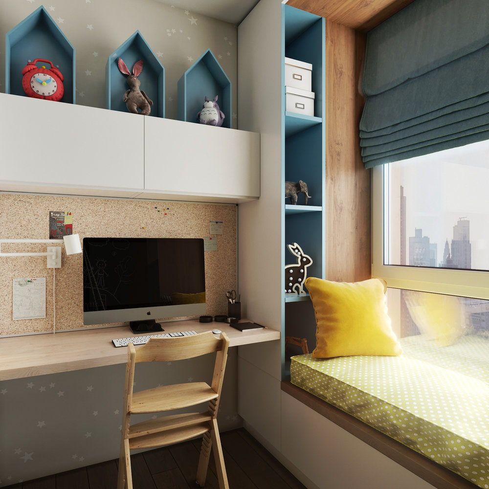 Фотография: Детская в стиле Современный, Квартира, Проект недели, Москва, 4 и больше, 60-90 метров, Более 90 метров, Levitorria, Полина Тимонич – фото на INMYROOM