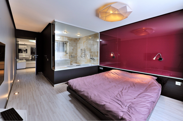 Фотография: Спальня в стиле Хай-тек, Лофт, Скандинавский, Современный, Восточный, Квартира, Минимализм, Эко, напольное покрытие – фото на INMYROOM