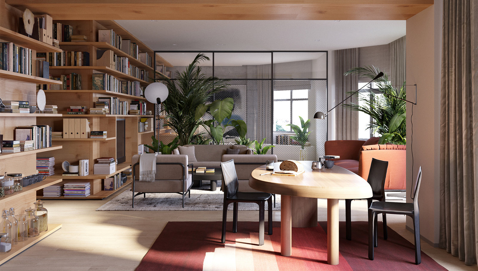 Фотография: Гостиная в стиле Современный, Скандинавский, Квартира, Минимализм, Проект недели, Киев, Монолитный дом, 4 и больше, Более 90 метров, Дмитрий Сивак, S&T architects – фото на INMYROOM