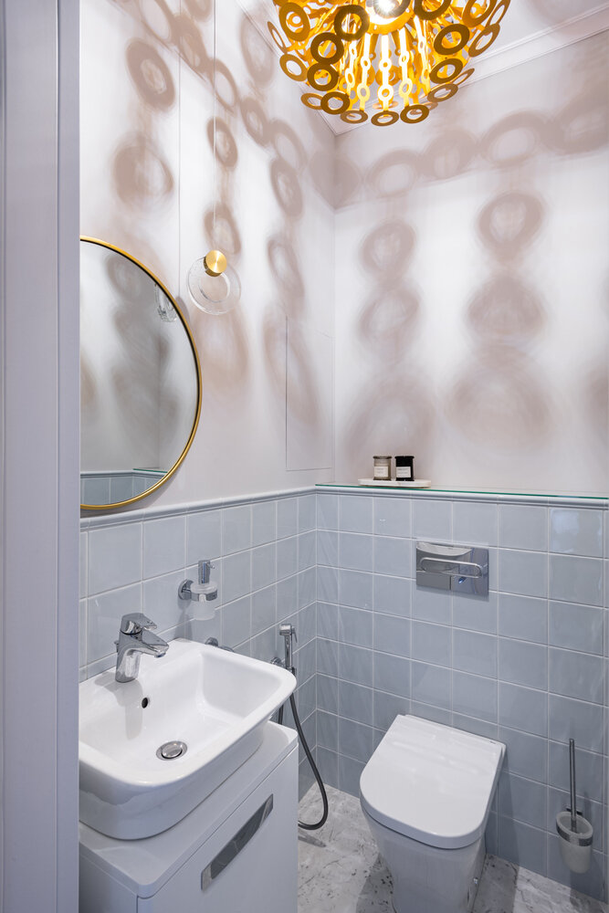 Фотография: Ванная в стиле Современный, Классический, Квартира, Проект недели, Москва, 3 комнаты, Более 90 метров, Юлия Сергеева – фото на INMYROOM