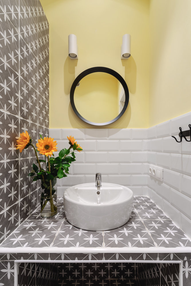 Фотография: Ванная в стиле Скандинавский, Современный, Малогабаритная квартира, Квартира, Студия, Проект недели, Москва, до 40 метров, Ирина Бебешина – фото на INMYROOM