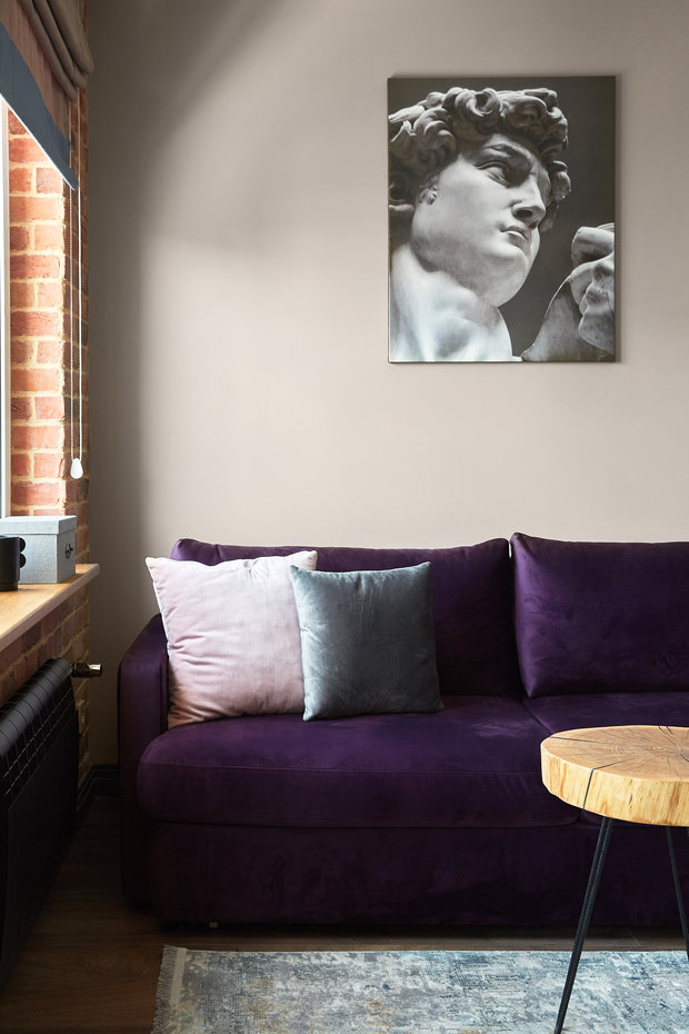 Фотография: Гостиная в стиле Лофт, Современный, Малогабаритная квартира, Квартира, Студия, Проект недели, Москва, до 40 метров, Мария Волкова – фото на INMYROOM