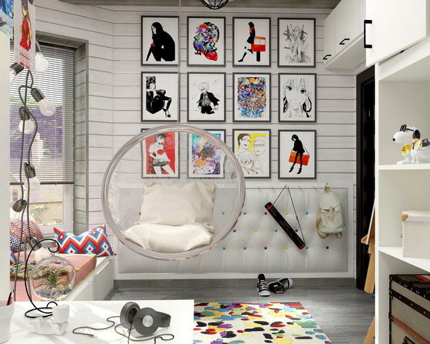 Фото из портфолио Комната девочки, немного аниме – фотографии дизайна интерьеров на INMYROOM