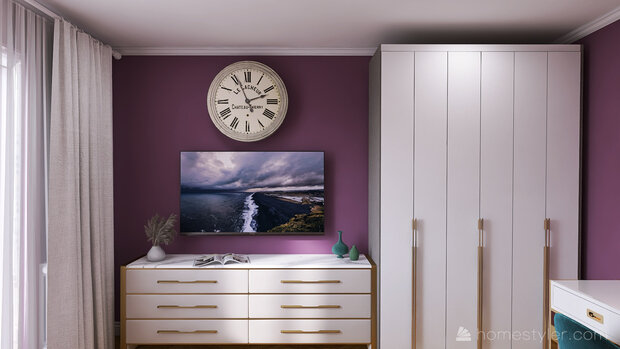 Фото из портфолио Фиолетовая спальня – фотографии дизайна интерьеров на INMYROOM