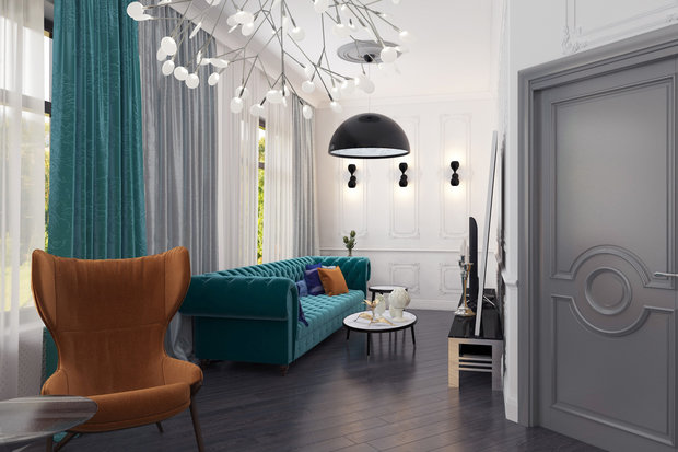 Фото из портфолио Мята – фотографии дизайна интерьеров на INMYROOM