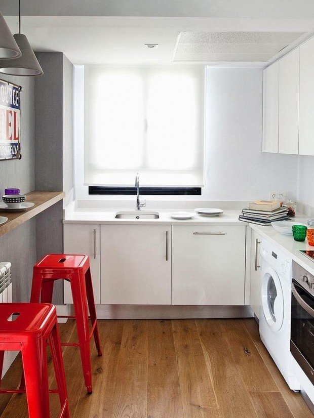 Фотография: Кухня и столовая в стиле Лофт, Современный, Квартира, Дома и квартиры, Проект недели – фото на INMYROOM