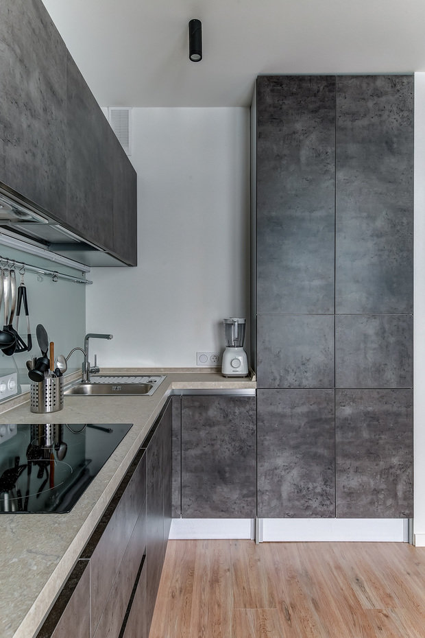 Фото из портфолио Ремонт 1 комнатной квартиры для брутального мужчины – фотографии дизайна интерьеров на INMYROOM