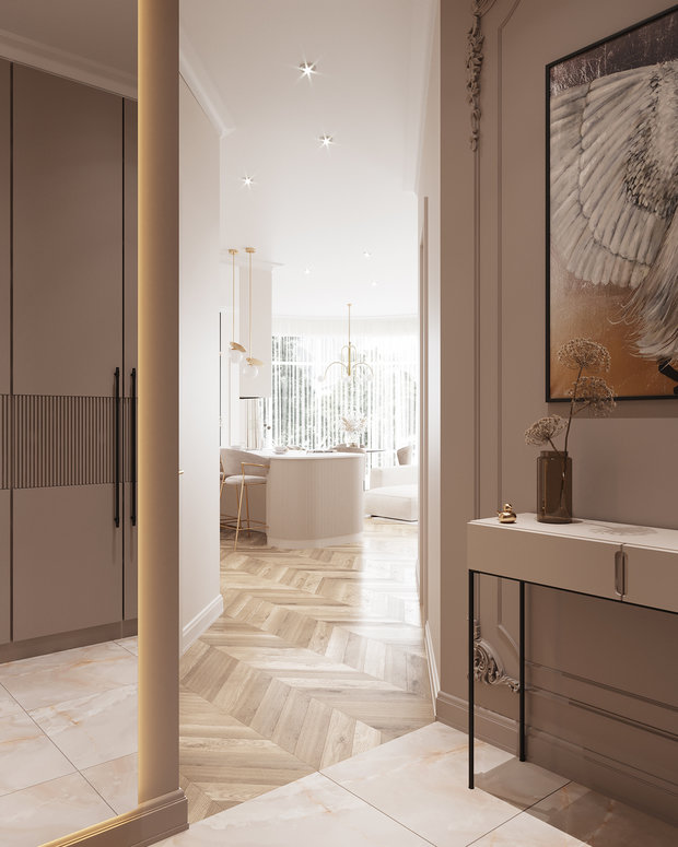 Фотография: Прихожая в стиле Классический, Современный, Эклектика, Квартира, Проект недели, Санкт-Петербург, 4 и больше, 60-90 метров, Елена Лебедева – фото на INMYROOM