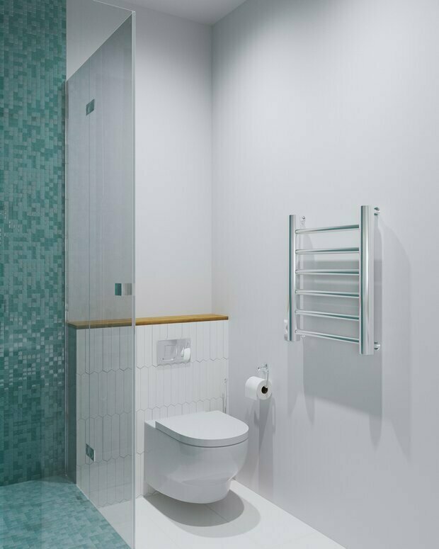 Фотография: Ванная в стиле Современный, Прованс и Кантри, Квартира, Проект недели, Москва, 2 комнаты, 60-90 метров, Студия NSQ, Света Константинова – фото на INMYROOM