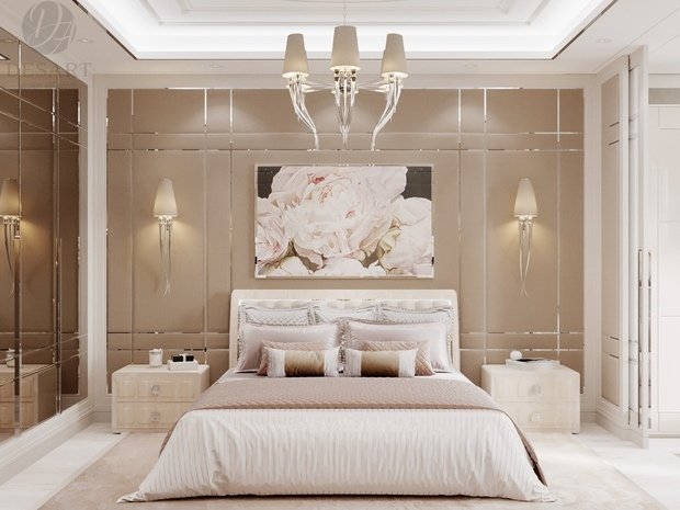 Фото из портфолио ЖК "Карамель". Спальня – фотографии дизайна интерьеров на INMYROOM