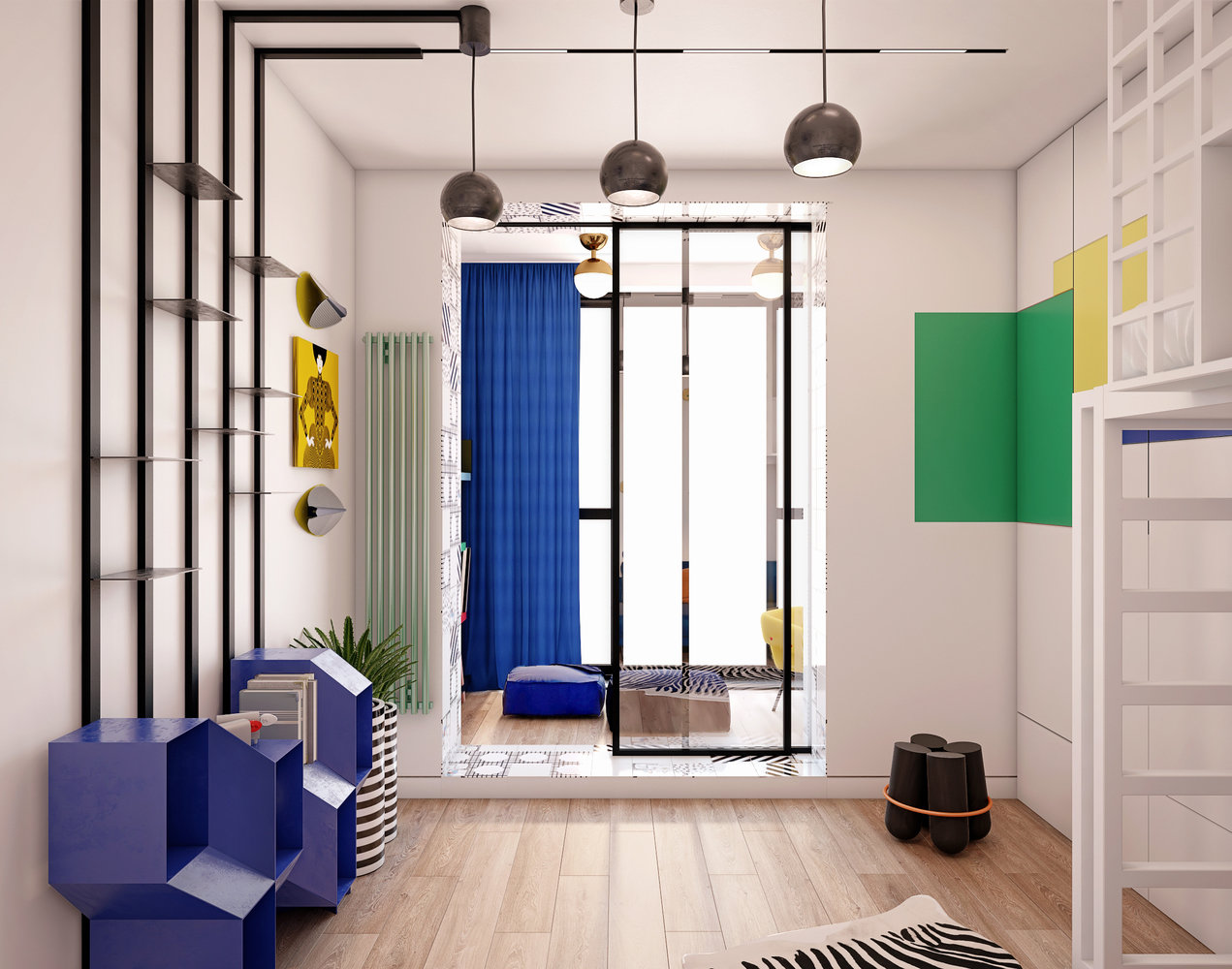 Фотография: Детская в стиле Современный, Эклектика, Квартира, Проект недели, Estima, Монолитный дом, Дарья Василькова, 3 комнаты, 60-90 метров, Art Group – фото на INMYROOM