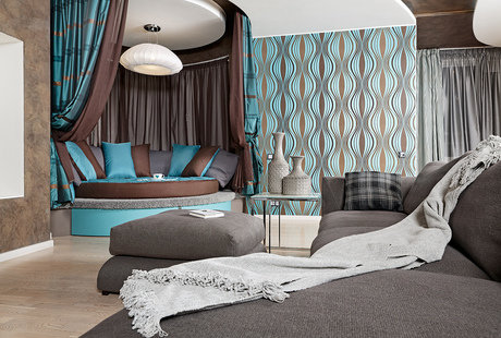 Дизайн гостнной "Воздушный зефир" 