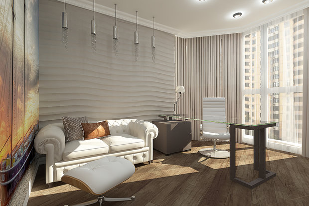 Фото из портфолио Дизайн проект для квартиры 160 м2 на пр. Большевиков. – фотографии дизайна интерьеров на INMYROOM