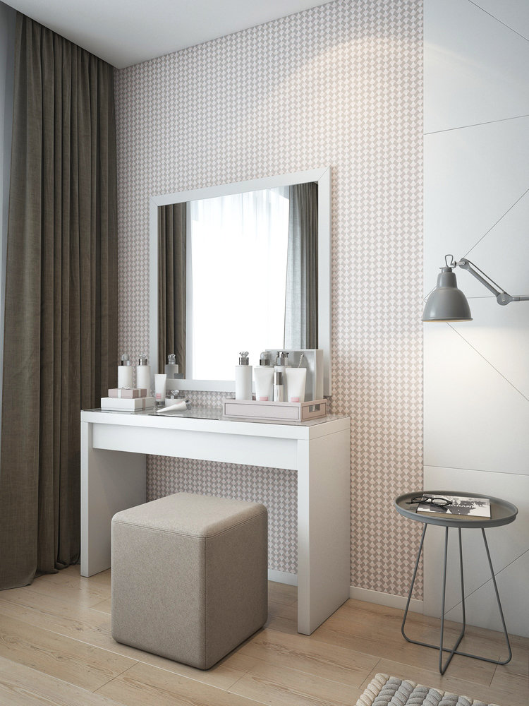 Фотография: Спальня в стиле Современный, Скандинавский, Квартира, Проект недели, Санкт-Петербург, Монолитный дом, Мария Панченко, 2 комнаты, 40-60 метров – фото на INMYROOM