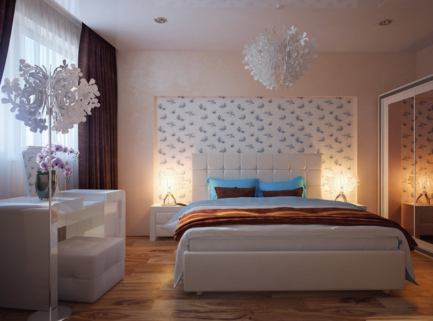 Фото из портфолио спальня с кораллами – фотографии дизайна интерьеров на INMYROOM