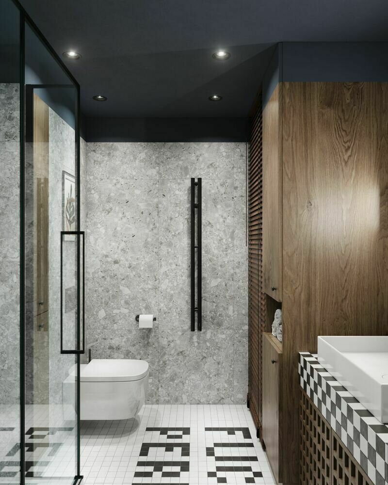 Фотография: Ванная в стиле Лофт, Современный, Эклектика, Квартира, Проект дня, Санкт-Петербург, 2 комнаты, 40-60 метров, ToTaste.studio – фото на INMYROOM Фотография: Ванная в стиле Лофт, Современный, Эклектика, Квартира, Проект дня, Санкт-Петербург, 2 комнаты, 40-60 метров, ToTaste.studio – фото на INMYROOM