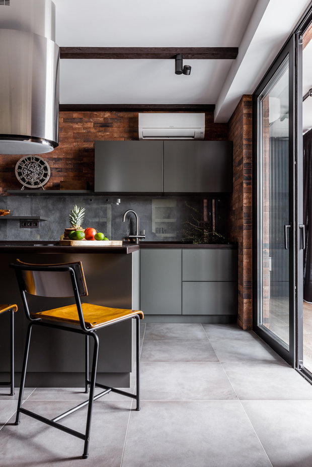 Фото из портфолио Фото кухни реализованного проекта квартиры, расположенной в ЖК "Центральном".  – фотографии дизайна интерьеров на INMYROOM