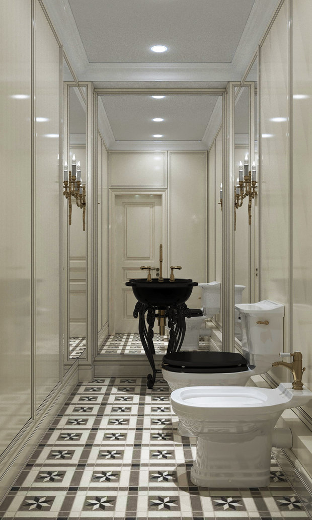 Фото из портфолио Квартира - современная классика. 135 кв. Санузел – фотографии дизайна интерьеров на INMYROOM