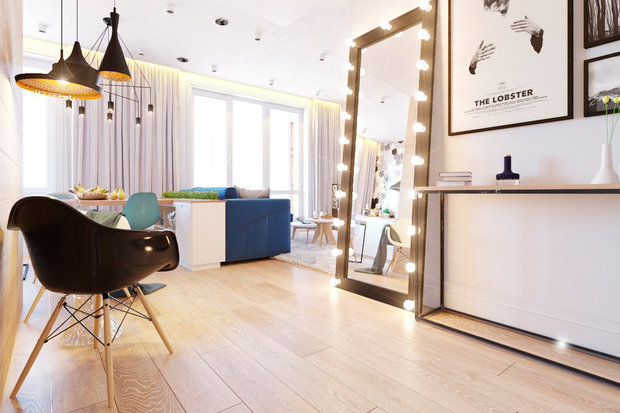 Фото из портфолио Воздушный контраст – фотографии дизайна интерьеров на INMYROOM