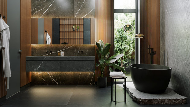 Фотография: Ванная в стиле Эко, Кухня и столовая, Гостиная, Спальня, Современный, Дом, Белый, Проект недели, Черный, Бежевый, Монолитный дом, 4 и больше, Более 90 метров, ПРЕМИЯ INMYROOM – фото на INMYROOM