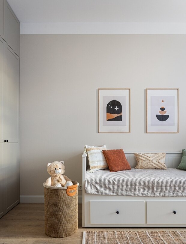 Фотография: Детская в стиле Скандинавский, Современный, Минимализм, Квартира, Проект недели, Москва, 2 комнаты, 60-90 метров, Мария Пашкевич – фото на INMYROOM