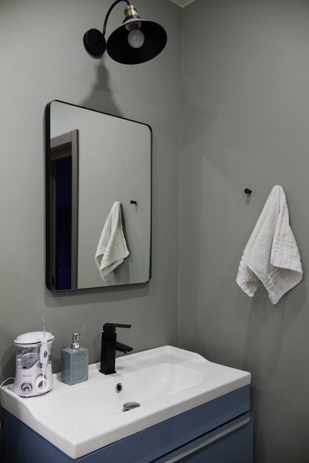 Фотография: Ванная в стиле Скандинавский, Современный, Эклектика, Винтажный, Проект недели, Дом и дача, Таунхаус, Челябинск, 3 комнаты, Более 90 метров, Вера Маурер – фото на INMYROOM