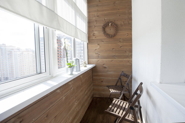 Фотография: Балкон в стиле Минимализм, Современный, Квартира, Студия, Советы, Балашиха, Монолитный дом, 40-60 метров, Анастасия Казакова – фото на INMYROOM