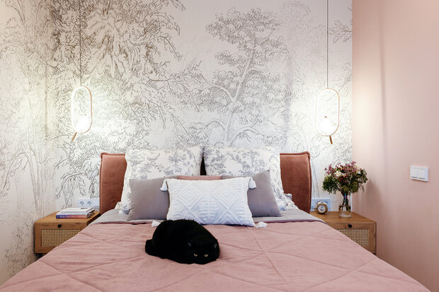 Фотография: Спальня в стиле Современный, Квартира, Проект дня, Эко, Блочный дом, 4 и больше, 60-90 метров, Анна Терентьева – фото на INMYROOM