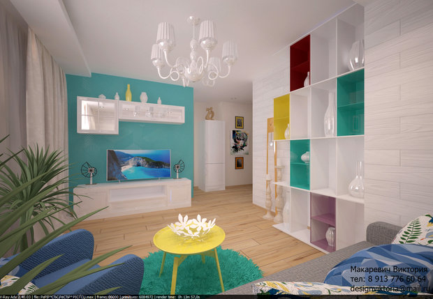 Фото из портфолио Квартира 45 кв.м. на Романова – фотографии дизайна интерьеров на INMYROOM