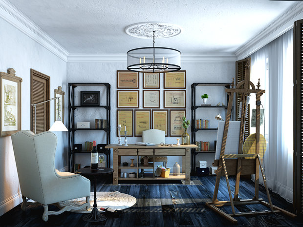 Фото из портфолио Дизайн интерьера с элементами винтажной классики – фотографии дизайна интерьеров на INMYROOM