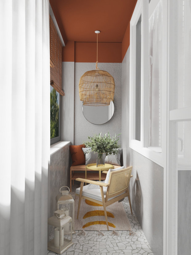 Фотография: Балкон в стиле Скандинавский, Современный, Квартира, Проект недели, Москва, 3 комнаты, 60-90 метров, DSGN HUB – фото на INMYROOM