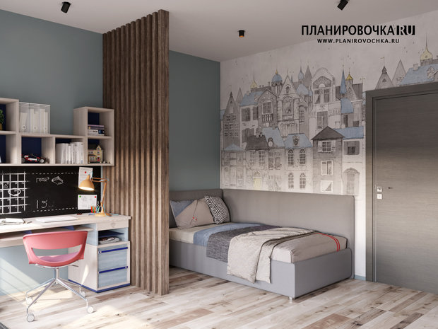 Фото из портфолио ЖК "Вандер Парк", Детская 14,6 м2 – фотографии дизайна интерьеров на INMYROOM