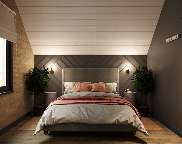 Фотография: Спальня в стиле Скандинавский, Современный, Дом, Проект недели, Дача, 4 и больше, Более 90 метров, Владимирская область, Items Bureau – фото на INMYROOM