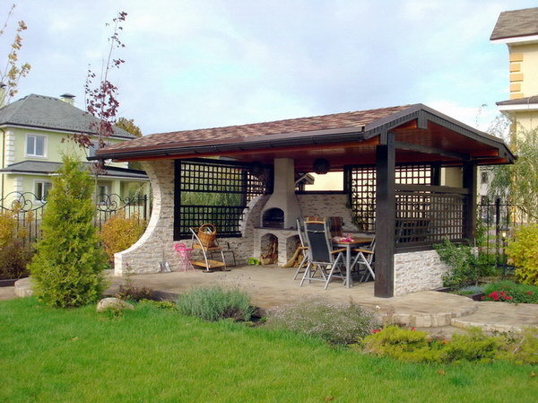 Фото из портфолио Строительство беседок – фотографии дизайна интерьеров на INMYROOM