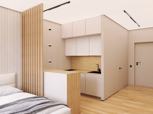 Фото из портфолио Студия минимализм – фотографии дизайна интерьеров на INMYROOM