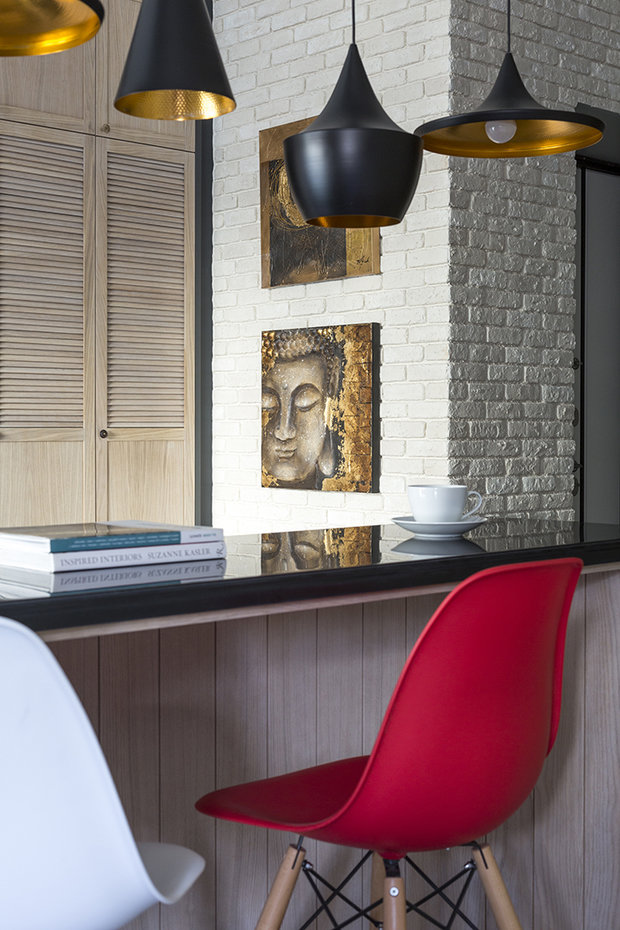 Фотография: Декор в стиле Эклектика, Современный, Квартира, Студия, Проект дня, Москва, Дарья Назаренко, Евгений Кулибаба, Сталинка, 40-60 метров – фото на INMYROOM