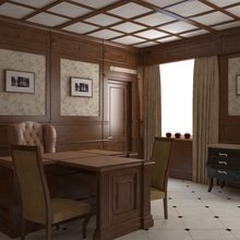 Фото из портфолио Кабинет в Английском стиле – фотографии дизайна интерьеров на INMYROOM