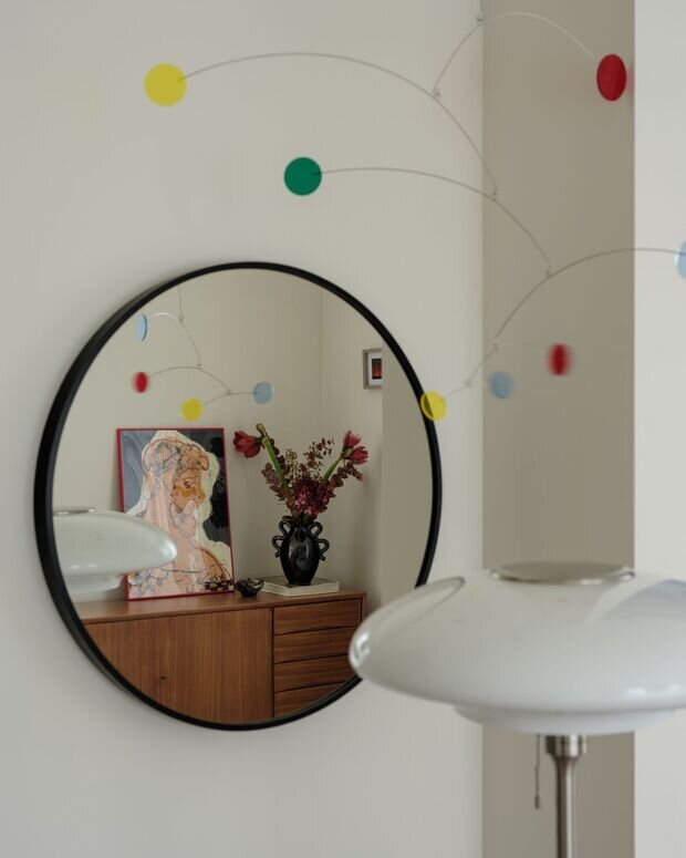 Фотография: Гостиная в стиле Скандинавский, Современный, Эклектика, Квартира, Проект дня, Москва, Монолитный дом, 3 комнаты, 40-60 метров, Дарья Дудоладова – фото на INMYROOM