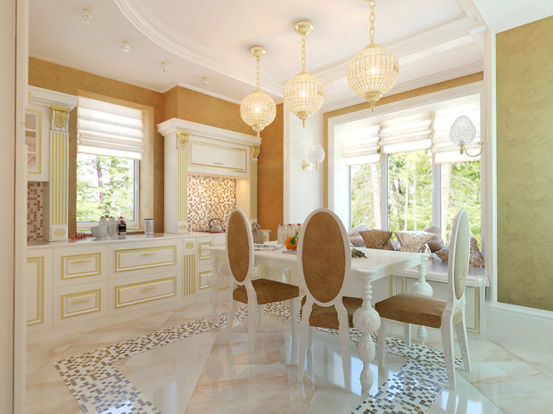 Фото из портфолио сияющая классика – фотографии дизайна интерьеров на INMYROOM