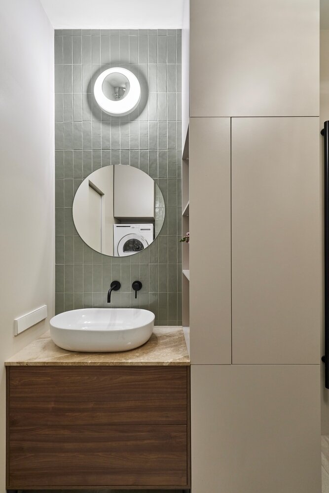 Фотография: Ванная в стиле Скандинавский, Современный, Эклектика, Минимализм, Квартира, Проект недели, Санкт-Петербург, Кирпичный дом, 3 комнаты, 60-90 метров, DSGN HUB, Винтажный – фото на INMYROOM Фотография: Ванная в стиле Скандинавский, Современный, Эклектика, Минимализм, Квартира, Проект недели, Санкт-Петербург, Кирпичный дом, 3 комнаты, 60-90 метров, DSGN HUB, Винтажный – фото на INMYROOM